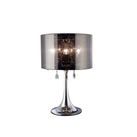 IL30462  Trace Crystal 61.5cm 3 Light Table Lamp